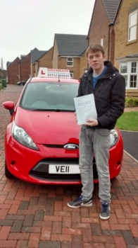 Congratulations Matt. Passed your test first time today with only 4 minor faults. All of the hard work you put in has paid off. Take care in your new Corsa.
Well done mate. Drive Safe!...