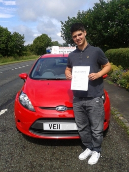 Congratulations Aaron. Passed your driving test first time today with only 3 minor faults. Take car when your out and about in your Peugeot and Drive Safe!...