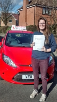 Congratulations Bobbie. Passed your driving test today with only 4 minor faults. Well done, all the best for the future at Uni. Drive Safe!...