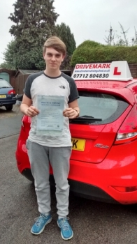 Well done Bruce. Passed your driving test first time today in the pouring rain. A well deserved pass. Drive Safe mate....