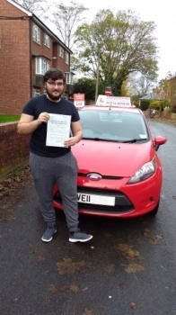 Well done Connor. Passed you driving test today first time with only 1 minor fault. What a fantastic result. Take care mate and Drive Safe!...