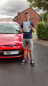Well done Connor. Passed your driving test with probably one of the strictest driving examiners in Worcester. Good luck with your new job and Drive Safe!...