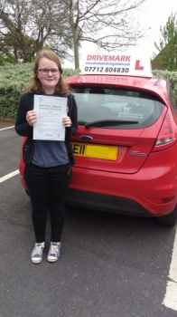 Well done Immy passed your driving test first time today. Told you all the hard work would pay off. Be careful when you get out on the road solo. Drive Safe!...