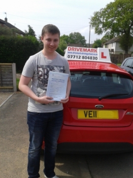 Well done Jack passed your driving test today with only 2 minor faults. Take care mate and Drive Safe!...