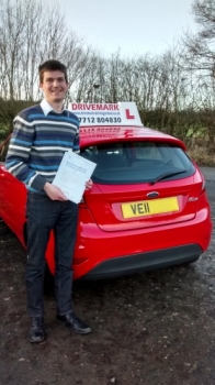 Congratulations Owen. Passed your driving test first time today. Well done mate and good luck with searching for your first car. Drive Safe!...