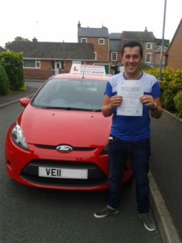 Well done Steve on Passing your driving test today. Take it easy mate and Drive Safe!...