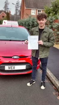 Well done Max. Passed your driving test first attempt today. Be careful out there. Drive Safe!...