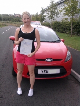 Well done Teresa. Passed your driving test first time with only 4 minor faults. Good luck with your new job and drive safe!...