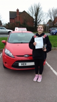 Well done Beth. Passed your driving test First Time today with flying colours. Take care..Drive Safe!...