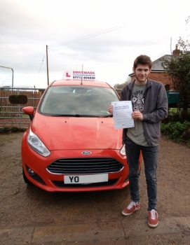 Well done Connor passed your driving test first time today. A well deserved pass and just in time for Christmas. You´ve been a great pupil to teach. Take care mate.. Drive Safe!