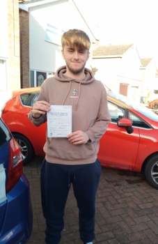 Well done Jack. Passed your driving test today with only '1' minor fault. Take care mate  Drive Safe!