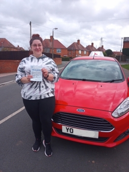 We´ll done Sam on passing your test today. You worked hard and got a well deserved first time pass! Drive Safe!