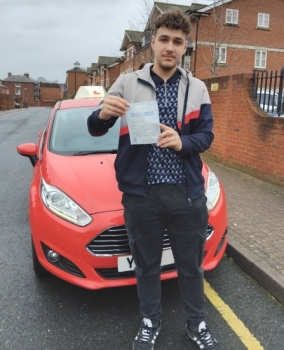 Well done Aigirdas passed your driving test first time today. All of your hard work payed off. Take care mate. Drive Safe!